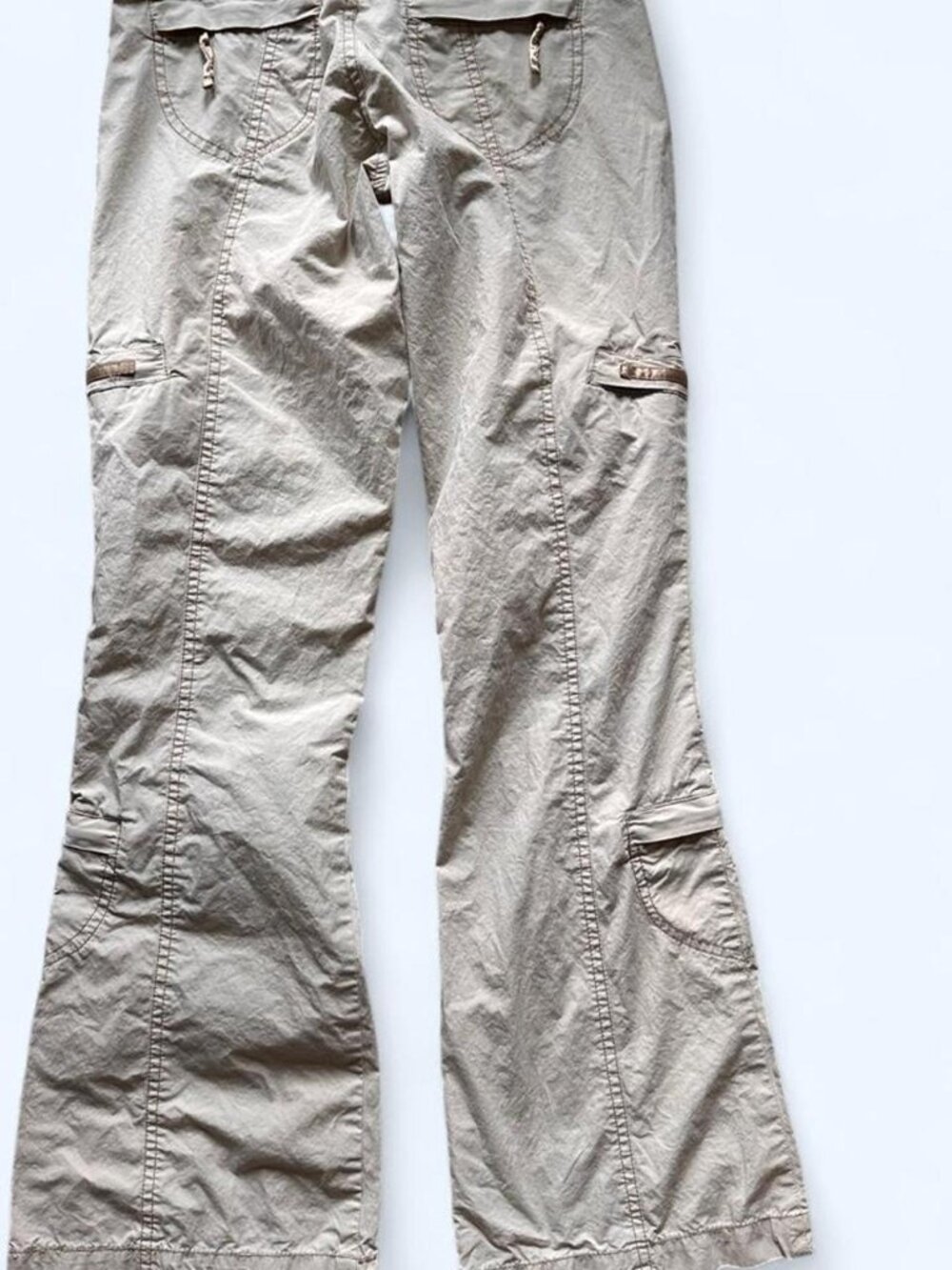 Vintage Misdemeanor Low Rise Cargo Pants Gold Trim XS - Picture 2 of 8